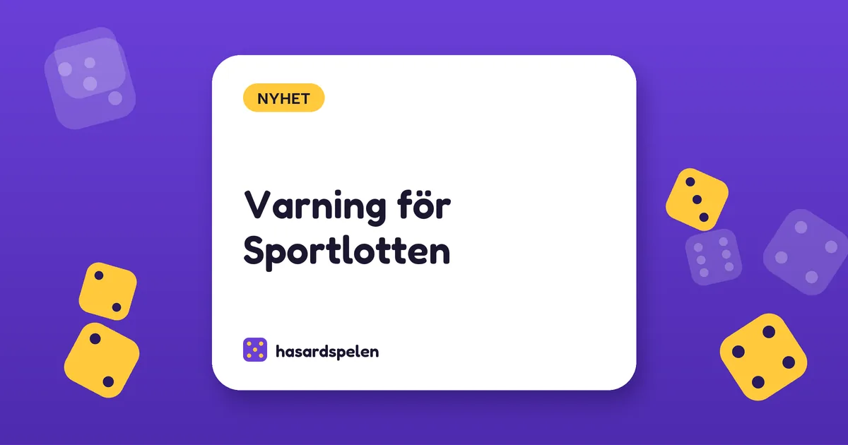 Varning för Sportlotten